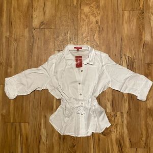 Guess White button up blouse
